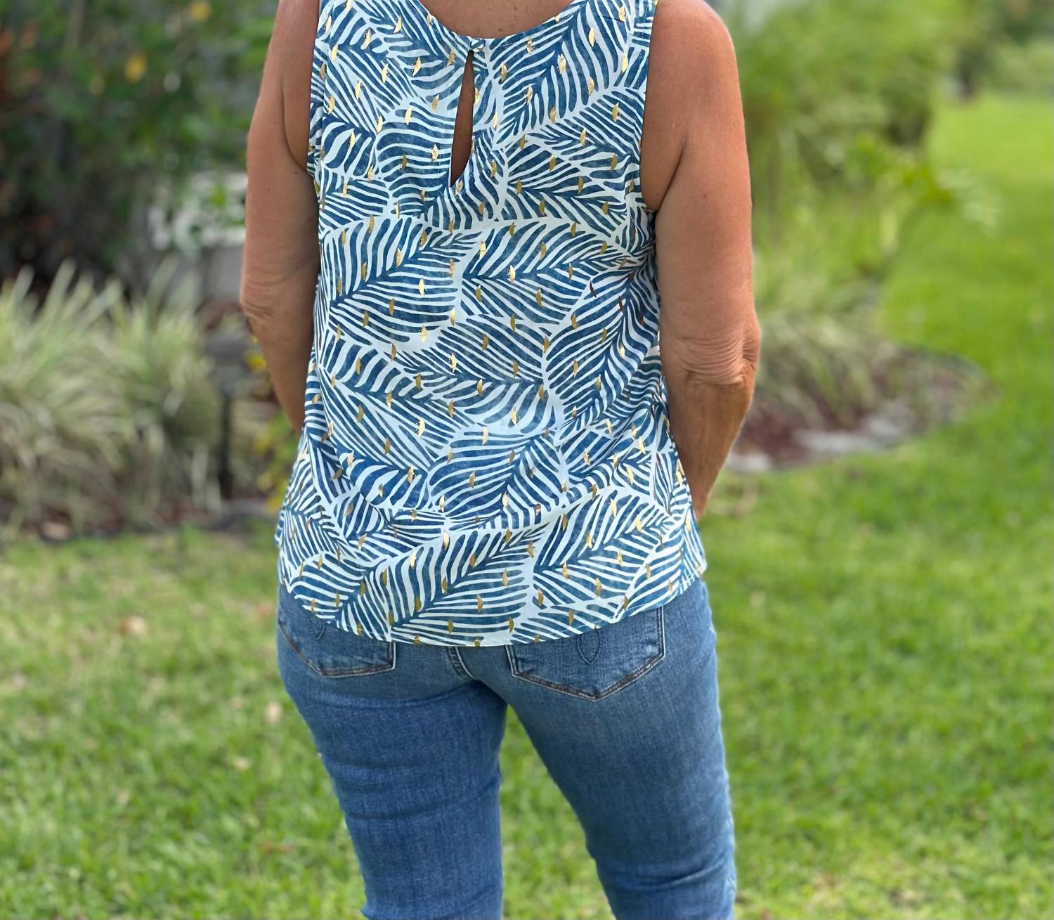 Charlie B - Printed Viscose Sleeveless Top