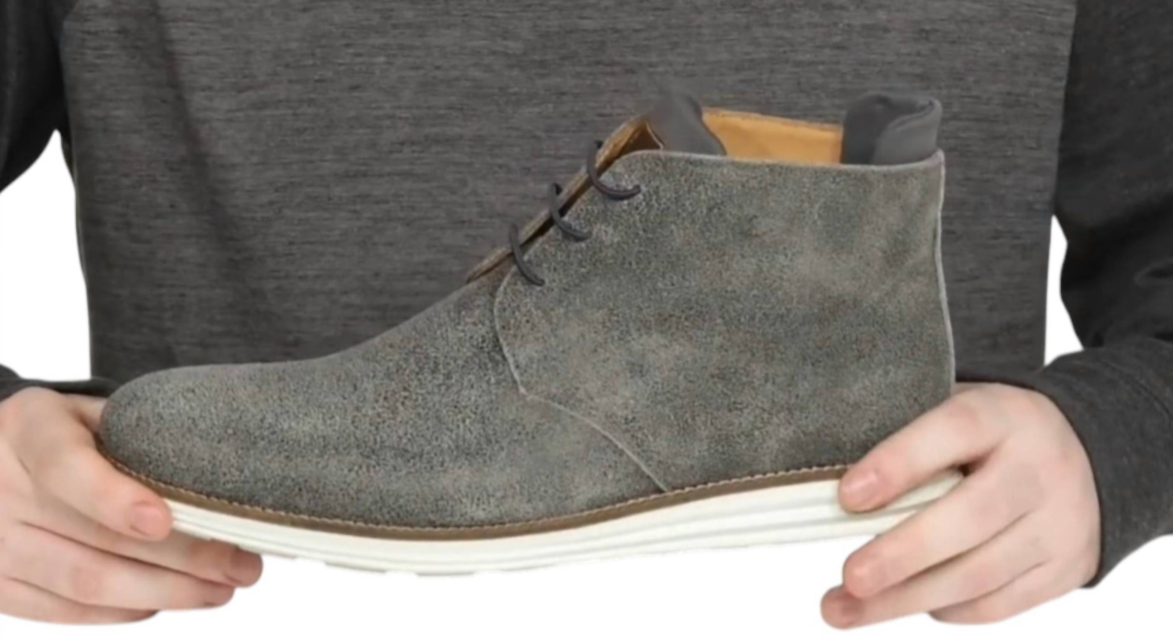 Martin Dingman Men's Countryaire Chukka Boots in stormy grey - men's boots - alternate view
