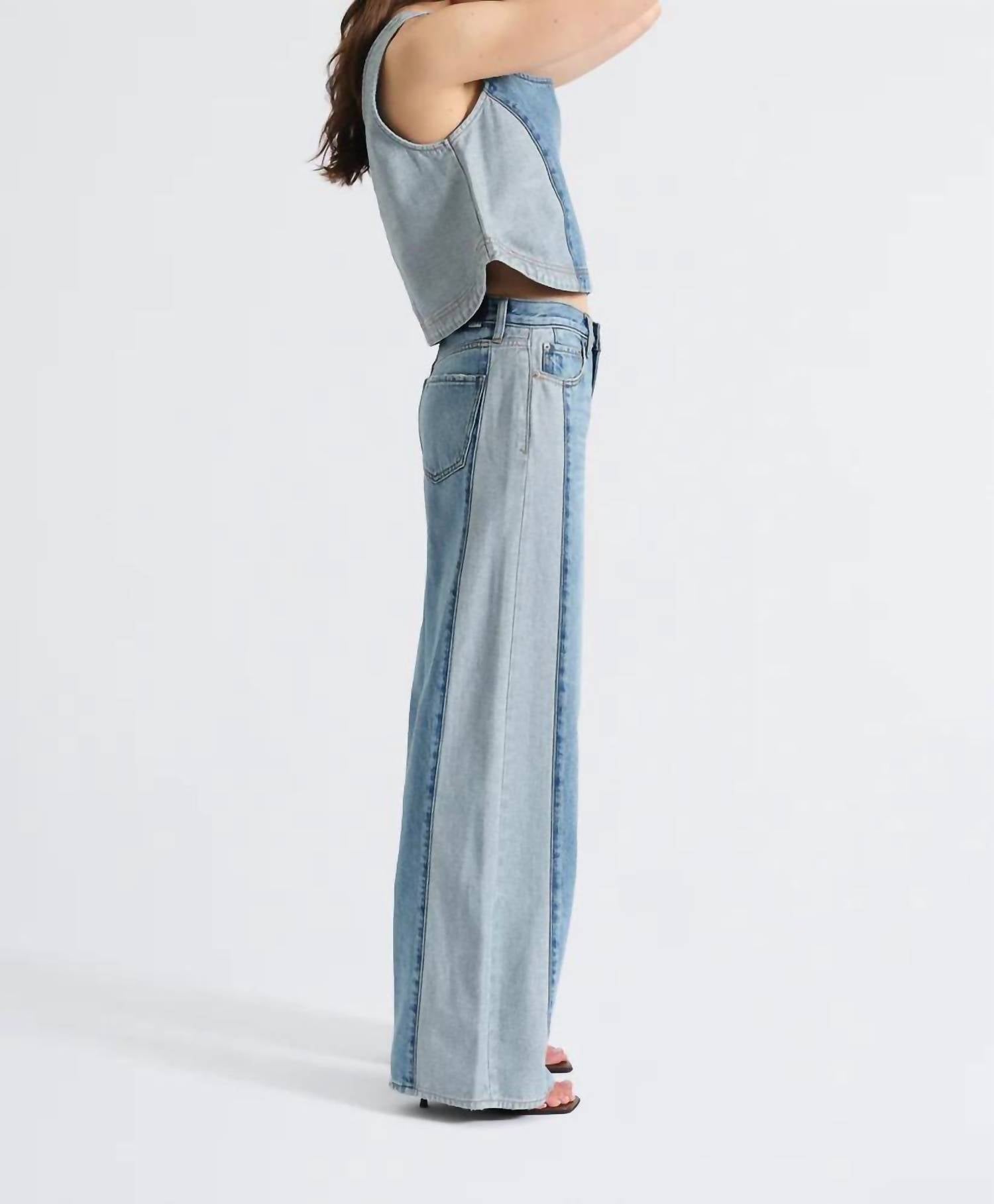 Daze - Wanderer Mid Rise Palazzo Jeans