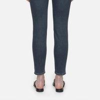 CLOSED Baker Skinny Slight Distress Mid Rise Jeans in mid grey - women's jeans - detail view