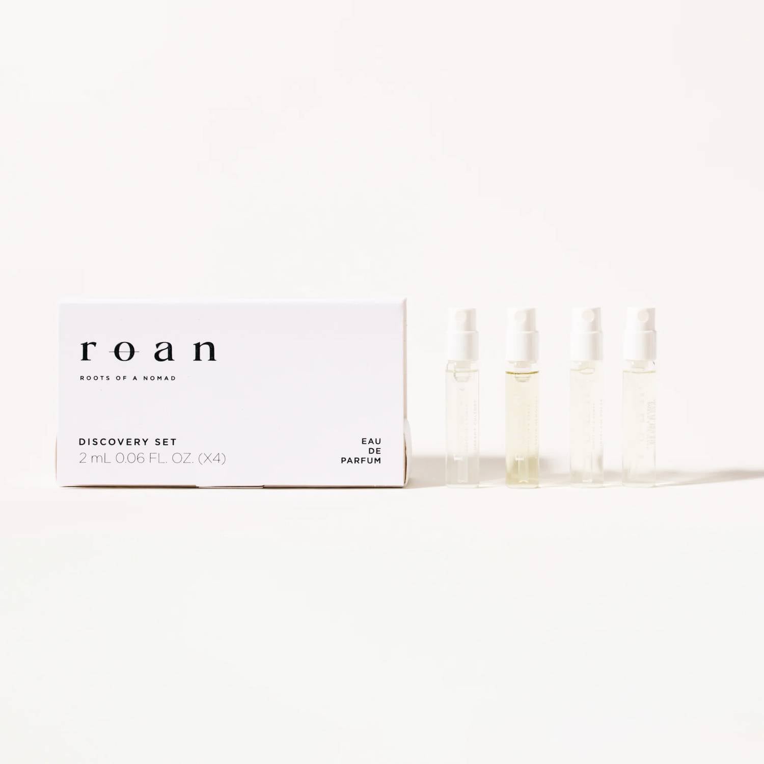 Roan - Unisex Discovery Set Clean Tea-based Fragrance - 4x2ml Vials