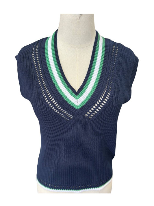 525 America - Varsity Crochet V-Neck Vest