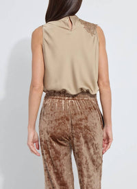 Lysse - Teresa Guipure Lace Trim Shell Blouse