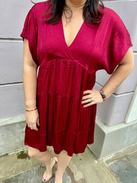 Ee:Some - Double V-neck Mini Dress
