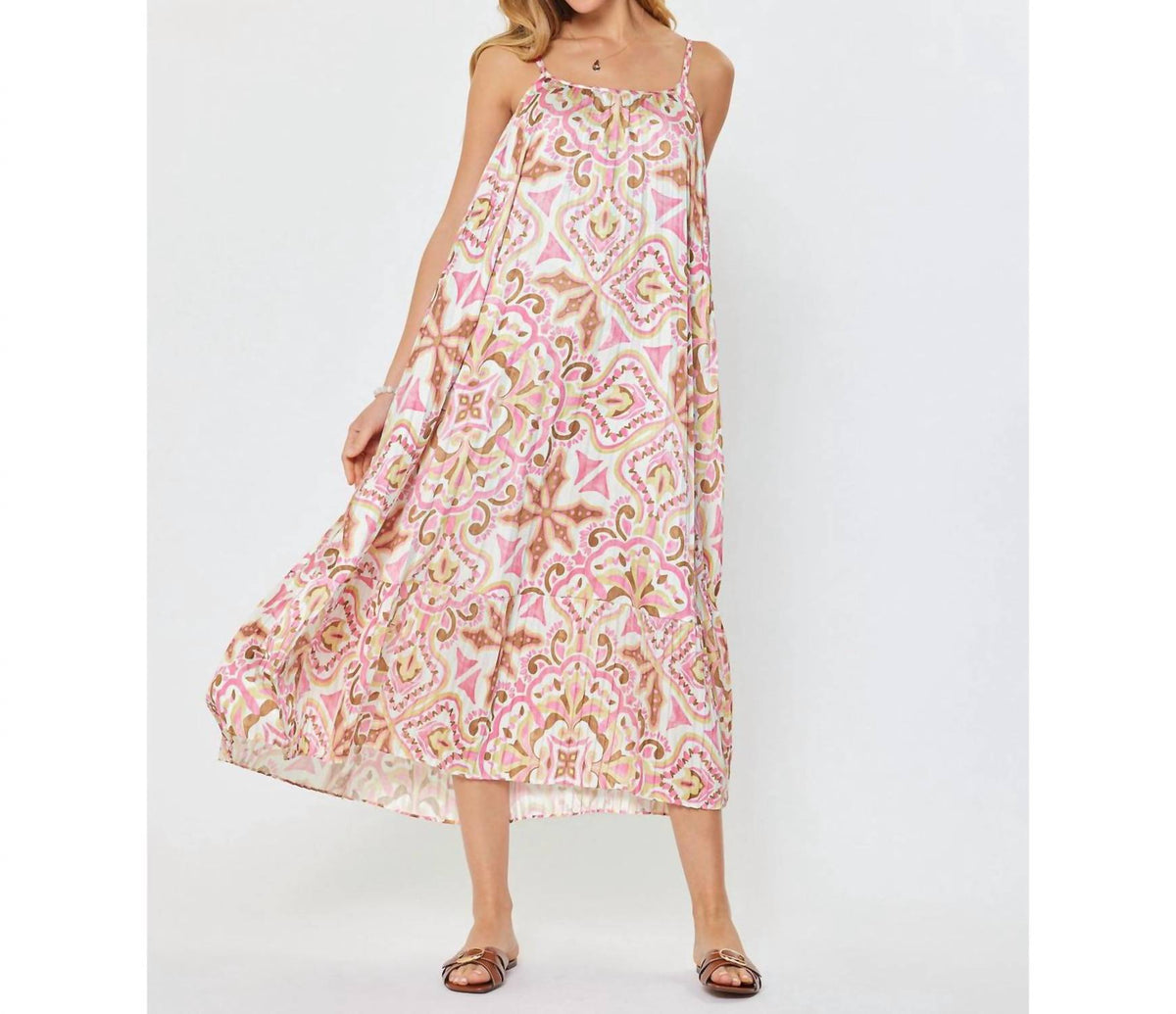 Current Air - Printed Cami Midi Dress