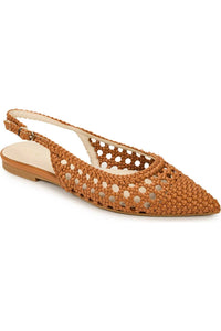 Yosi Samra - Women's Vera Slingback Pointed Cap Toe Flat
