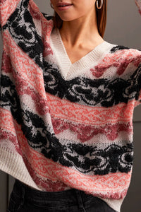 Tribal - V Neck Sweater