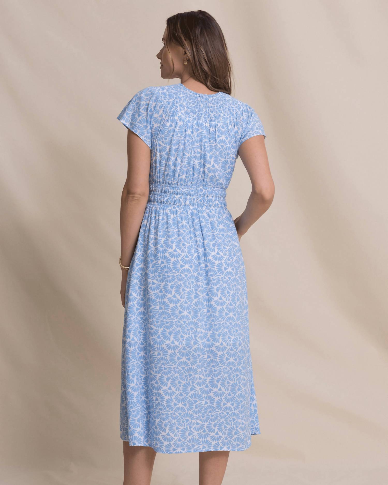 Southern Tide - Clemetine Flutter Sleeve Midi Dress