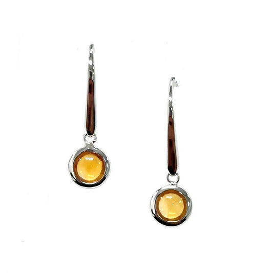 Aamiaa - Color Candy Collection Earrings With 5mm Round Citrine