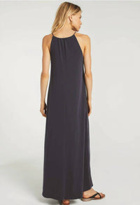Z Supply Marta Maxi Dress in washed black - women's dress - alternate view