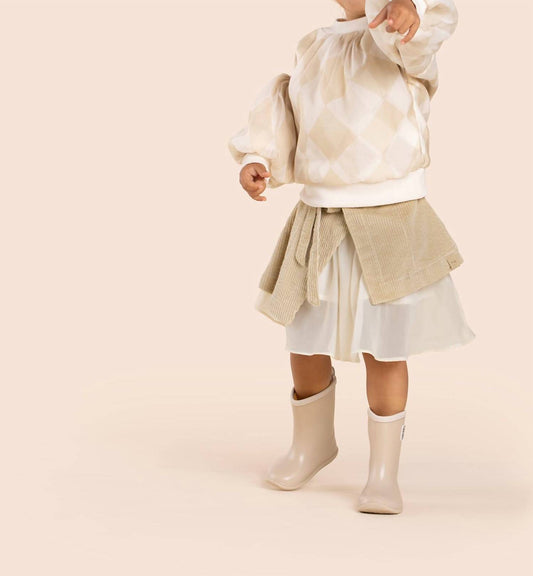 Omamimini - Organza & Terry Sweatshirt