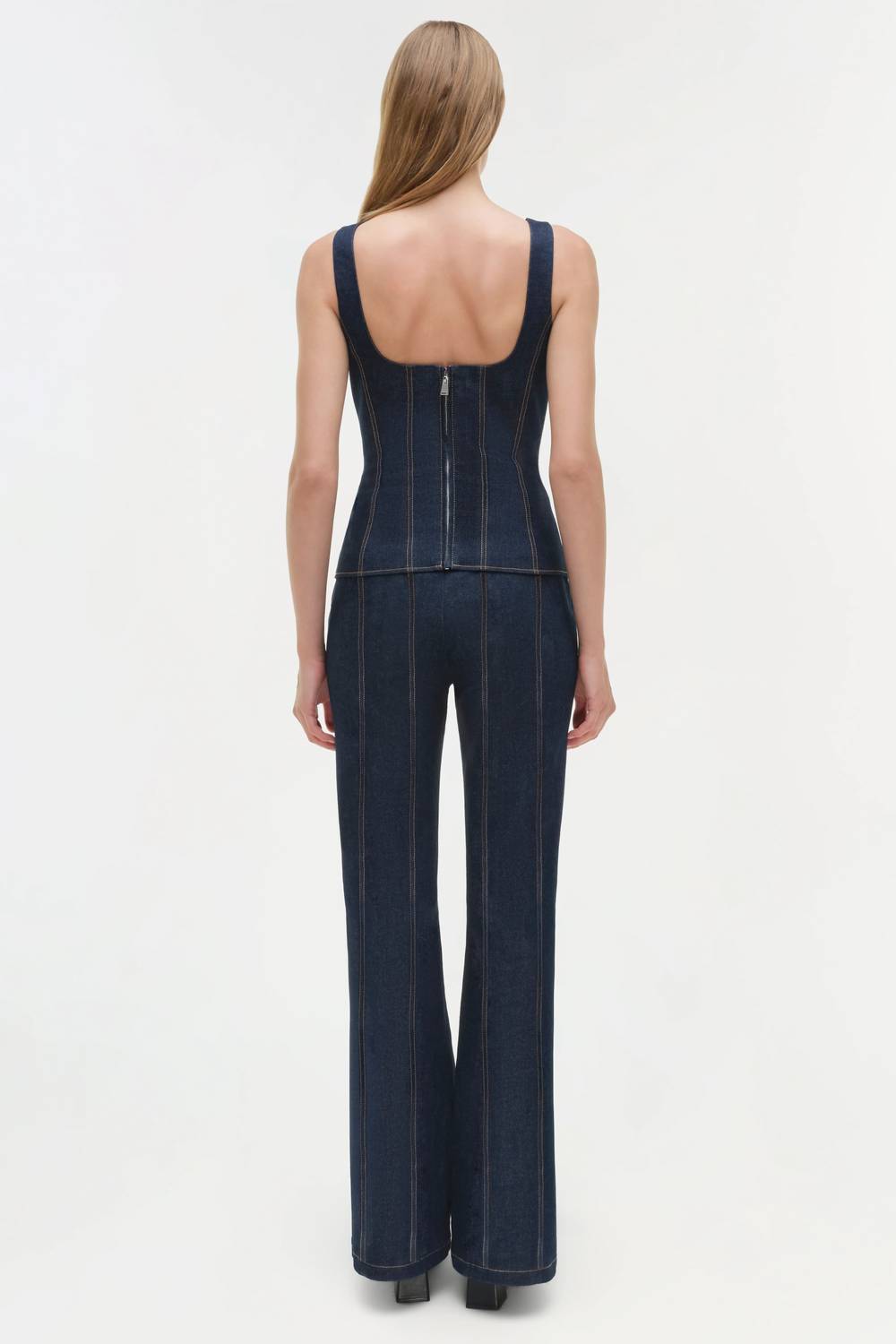 Simkhai - Lachlan Denim Bustier Top