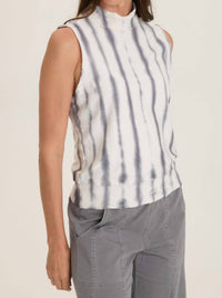 Wearables Isolde Mock Neck Top in pelagic wash mist - women's tank top