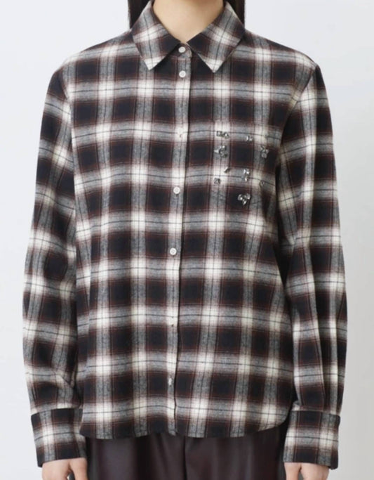 Suncoo - Button Plaid Shirt