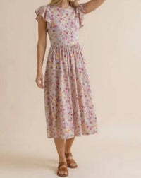 Haptics - Folded Ruffle Short Sleeve Babydoll Dress- Plus