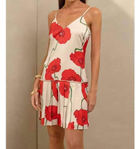 Adelyn Rae - Abstract Rose Print Mini Dress