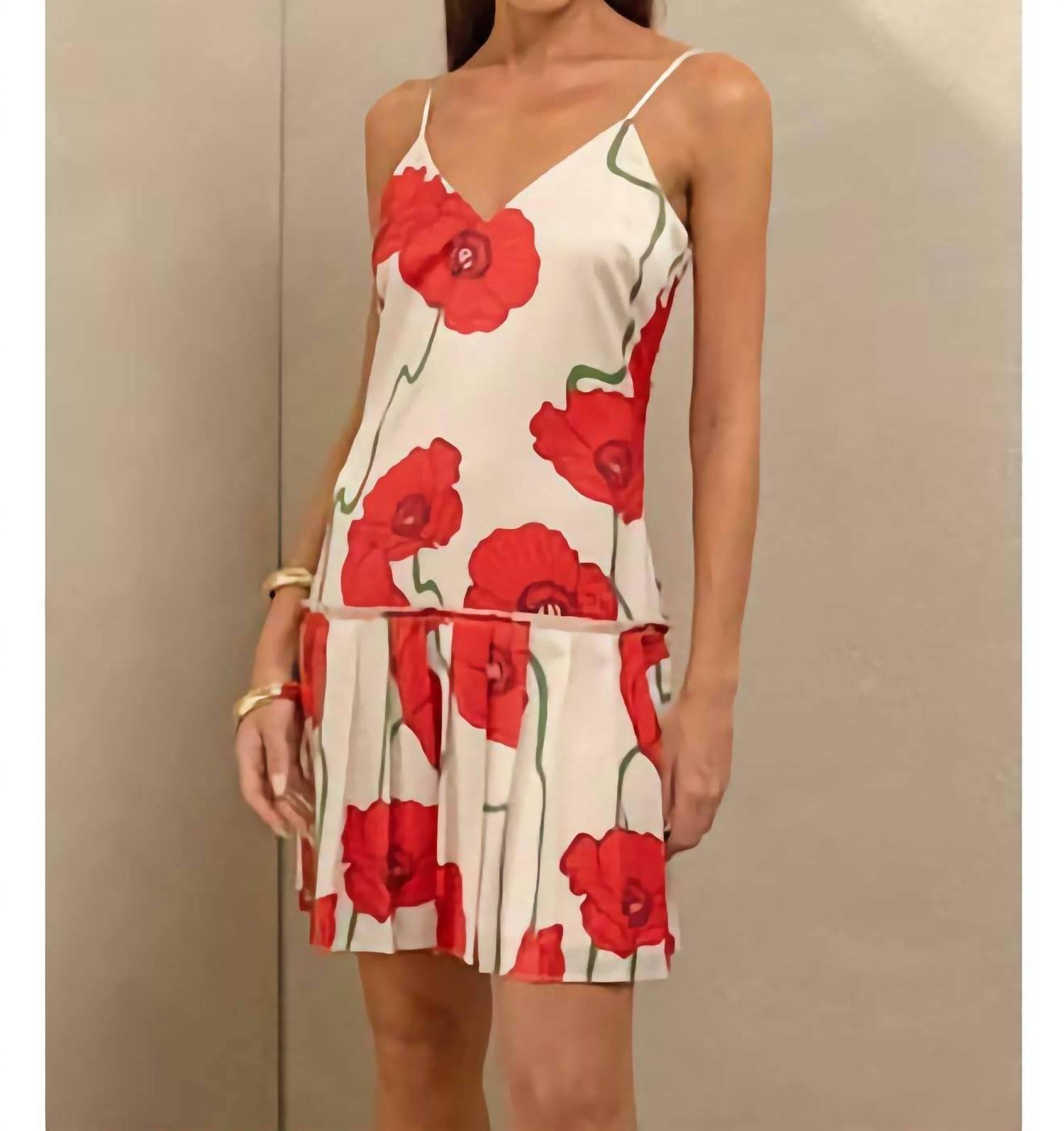 Adelyn Rae - Abstract Rose Print Mini Dress