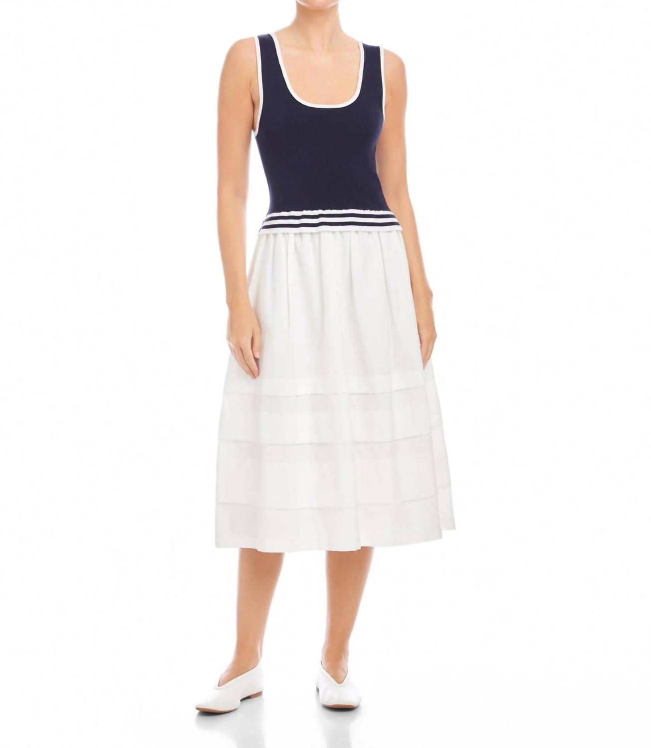 Fifteen Twenty - Thea Contrast Midi Dress