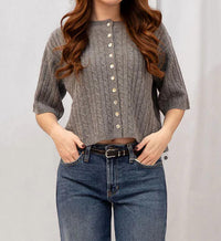 Mod Ref - Poppy Cardigan Top