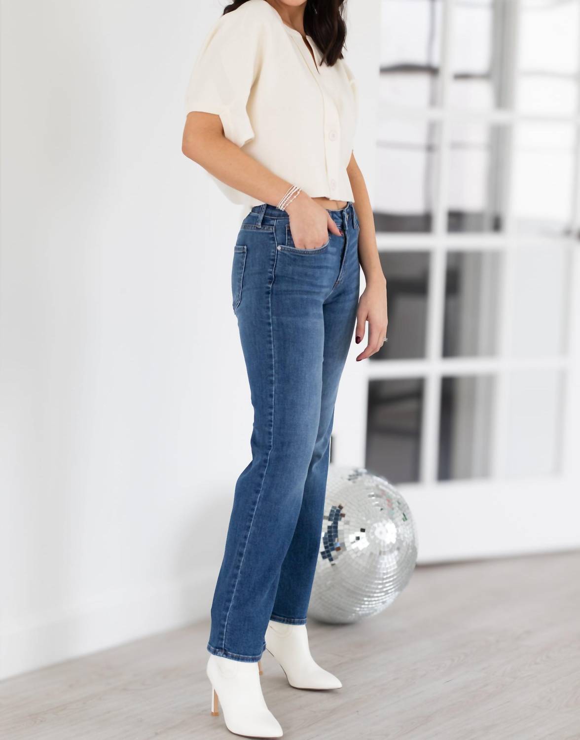 Just Black Denim - Stretchy Straight Jean
