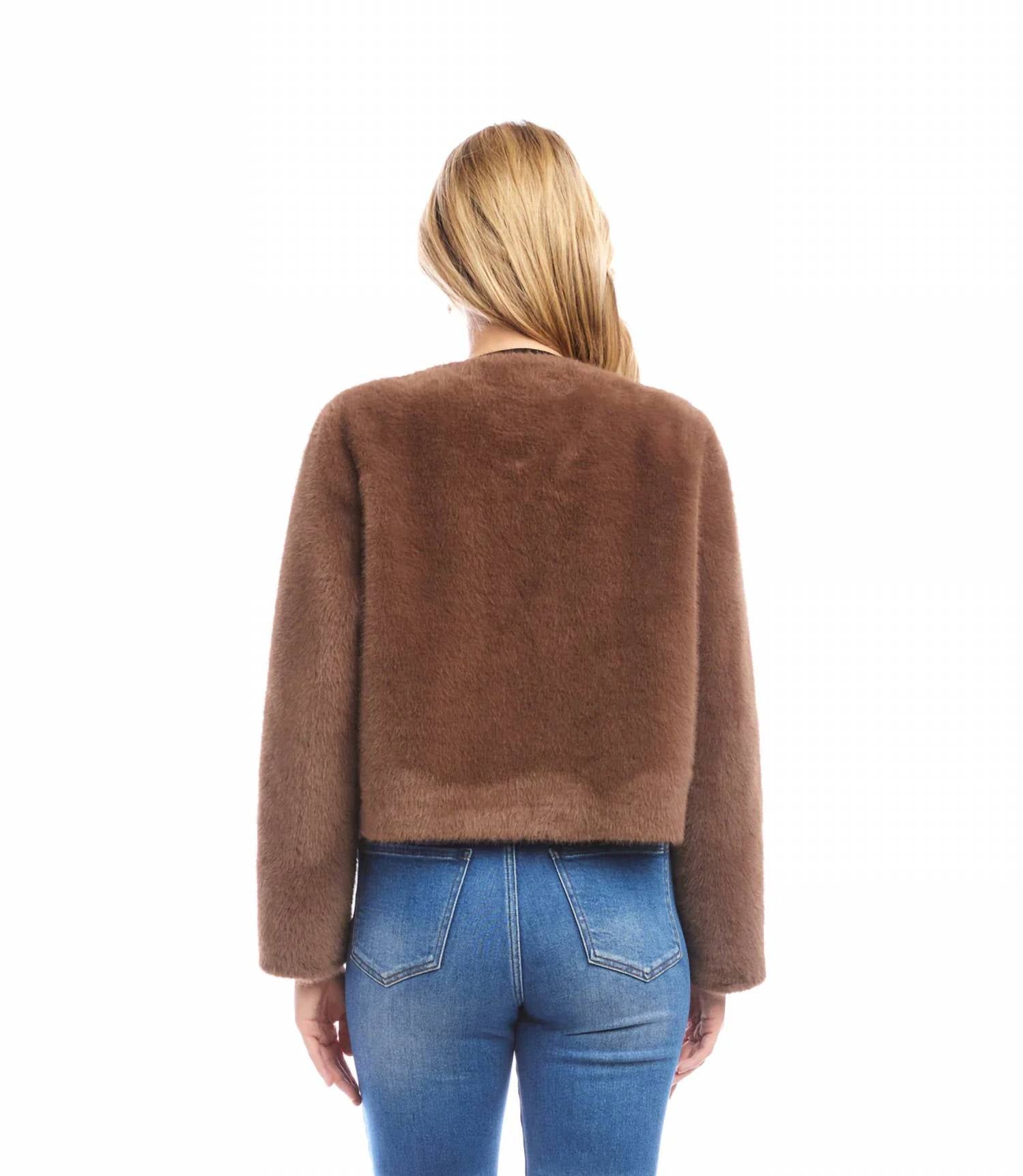 Karen Kane - Rosalie Reversible Faux Fur Jacket