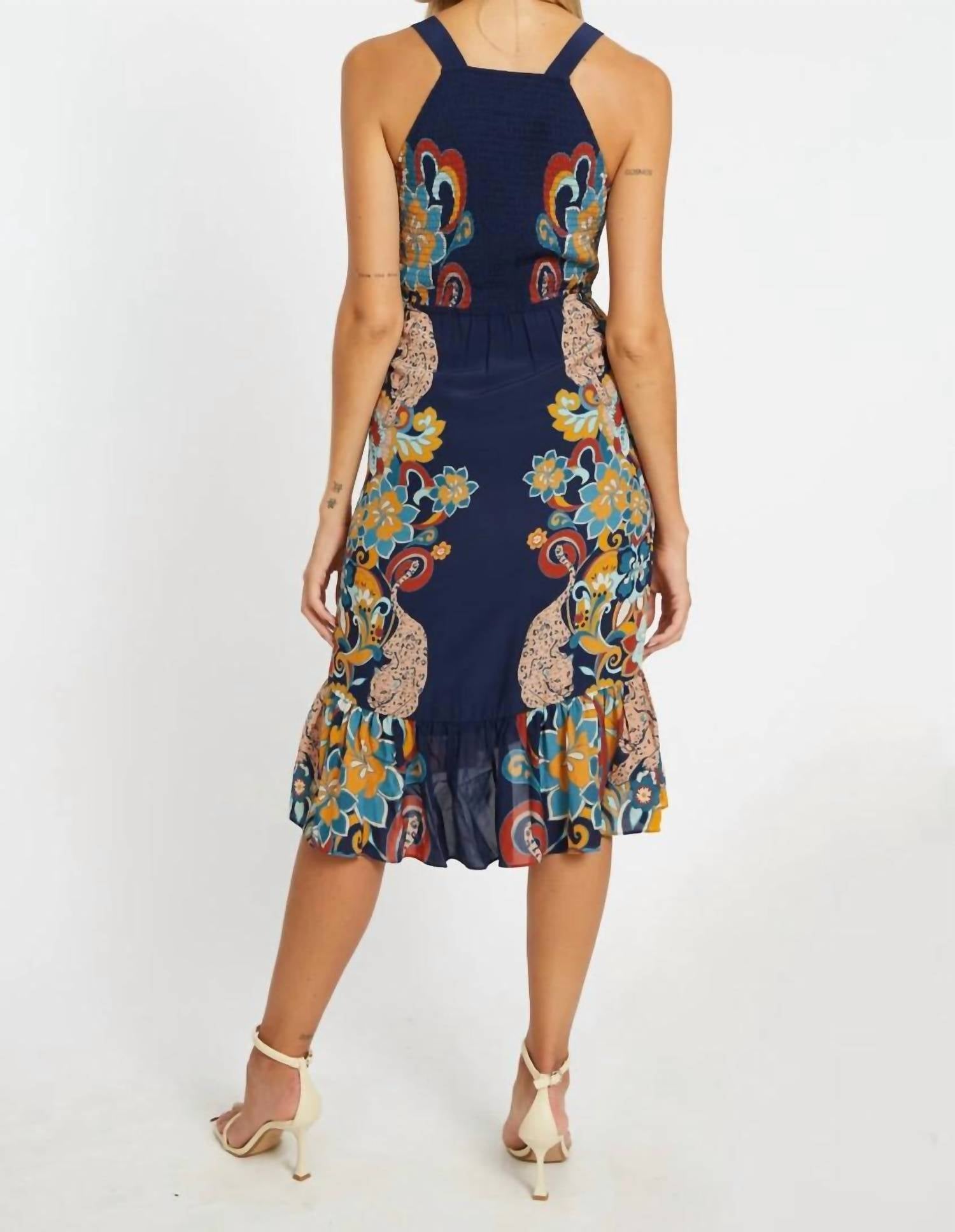 Caballero - Women's Cosmic Cheetah Tilda Dress