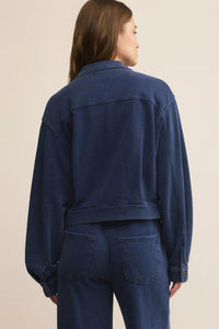 Z Supply - Cropped Knit Denim Jacket