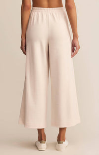 Z Supply Scout Luxe Rib Wide Leg Pants in warm white - women's pants - alternate view