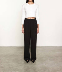 Enza Costa - POWDER CASHMERE CABLE KNITTED CARDIGAN