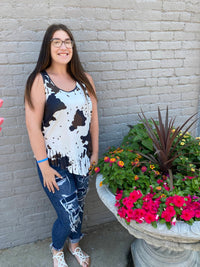 Your Fashion Wholesale - Faith Cow Tank Top - Plus