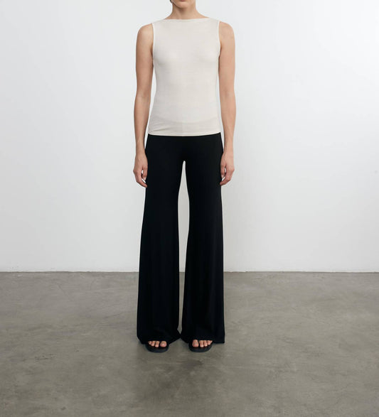 Enza Costa - SILK KNIT SLEEVELESS BOATNECK TOP