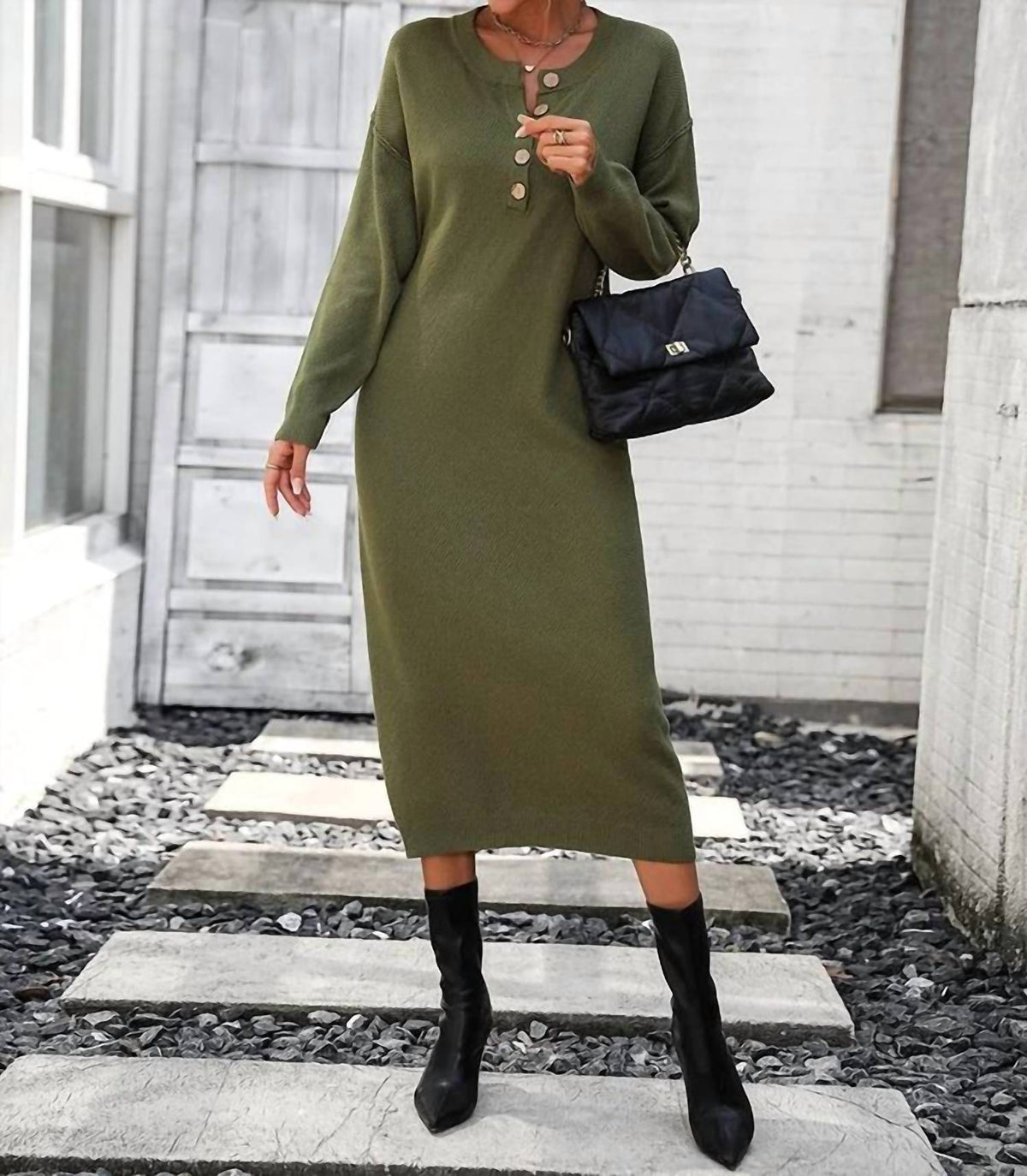 Sweetkama - Essential Knit Midi Dress