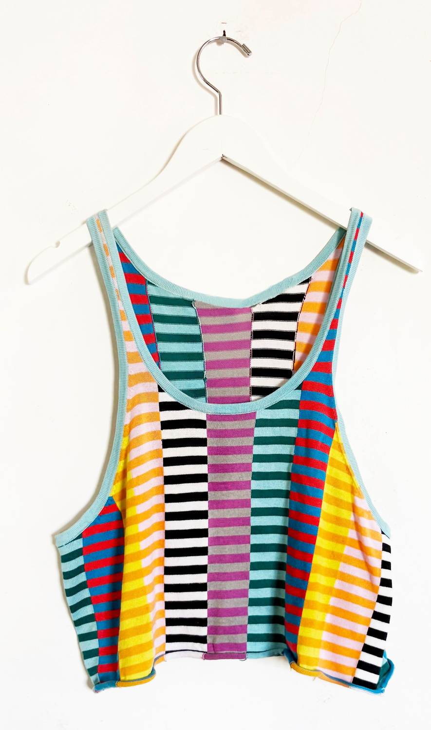 Replica Los Angeles - Offset Stripe Cropped Tank Top
