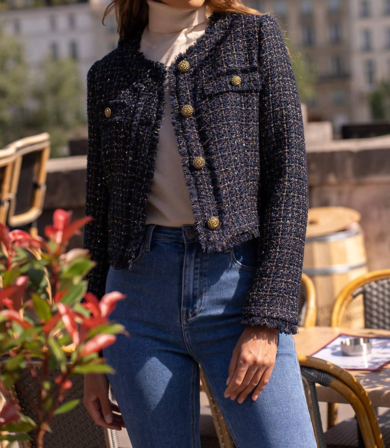 Choklate Paris - Short Tweed & Gold Blazer