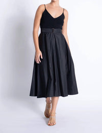 Karina Grimaldi - Phoenix Knit Combo Midi Dress