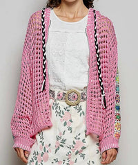 Pol - Crochet Zip-up Cardigan Hoodie