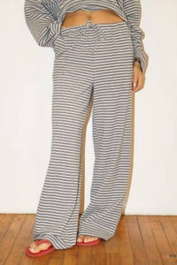Bailey Rose - Dylan Stripe Knit Wide Leg Pants