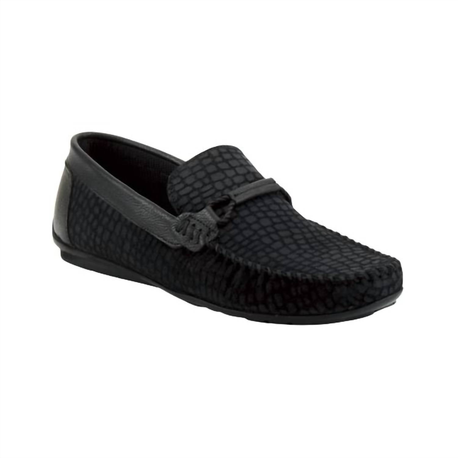 SPRING STEP SHOES Men's Luciano Loafer Shoe in black - men's loafer - detail view