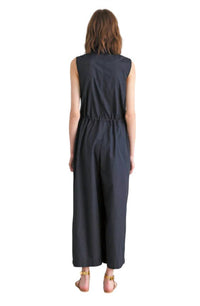 European Culture - Sleeveless Zip Up Jumpsuit
