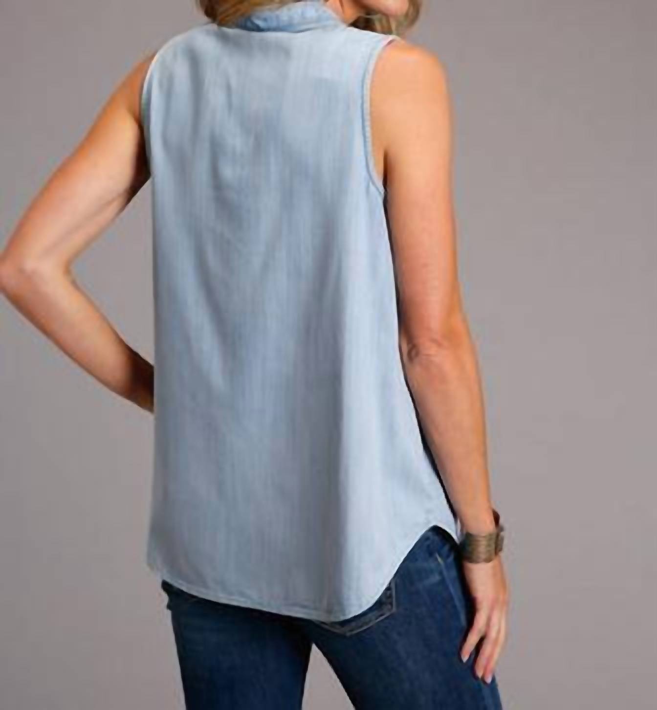 Stetson - Denim Sleeveless Blouse