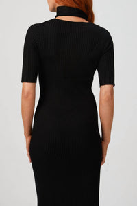 LOOP LAYERED KNIT DRESS