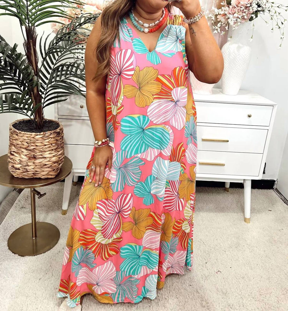Adrienne - Ruched Strap Dress