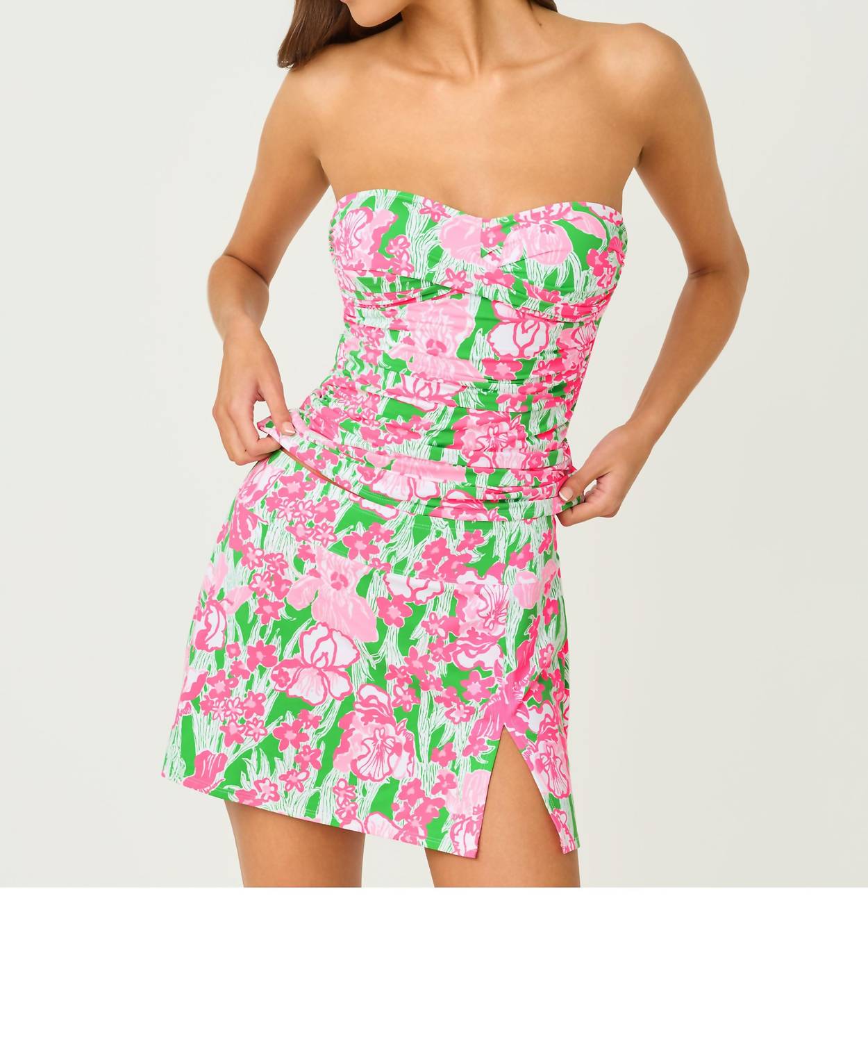 Lilly Pulitzer Flamenco Tankini Top in putting green hannah - women's swimwear