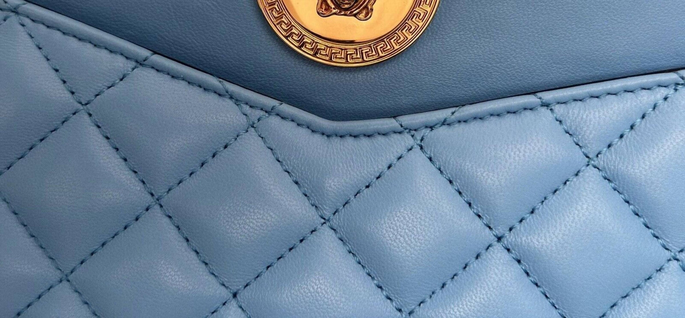 Versace - Women's La Medusa Quilted Lamb Leather Medium Crossbody Bag