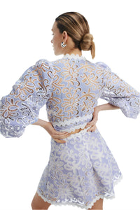 Waimari - Cecil Embroidered Eyelet Top