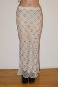 Bailey Rose - Checkmate Mesh Midi Skirt