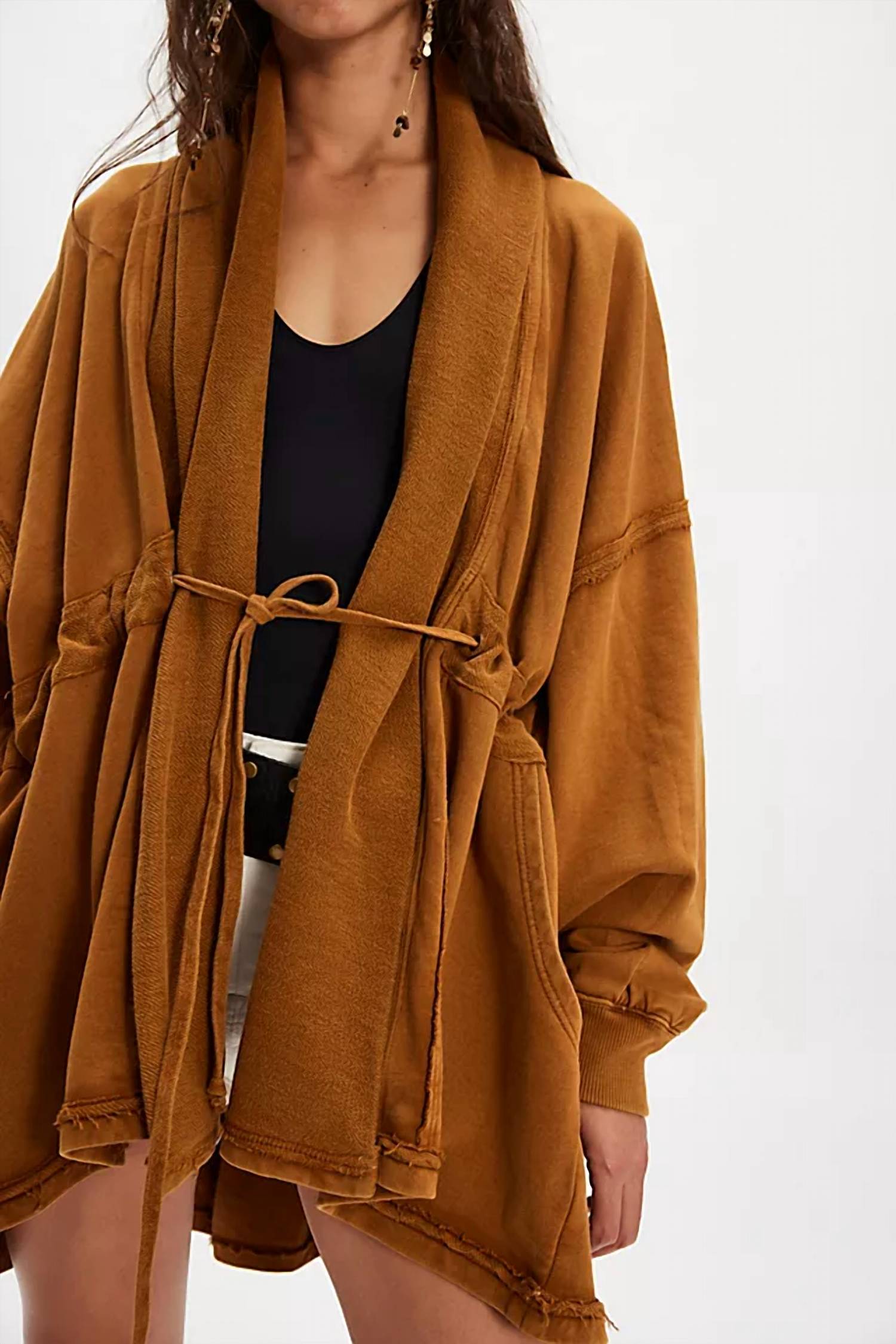 Free People Boothbay Long-Sleeve Sweatshirt in chai tea - women's top - view 4