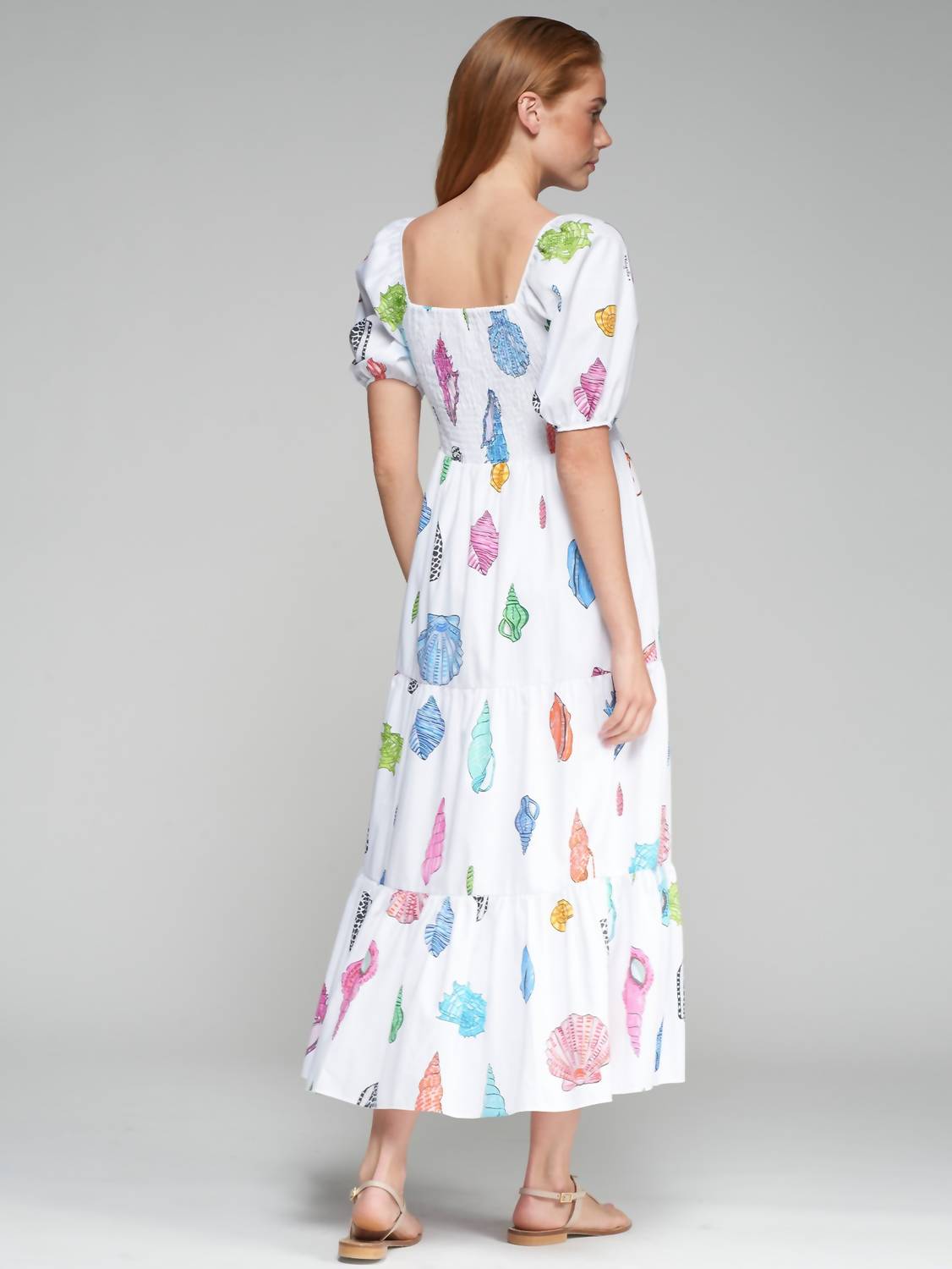 Vilagallo - DRESS TORA PRINT MOTIVOS MARINOS
