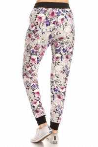 Love It - Grey Floral Jill Jogger Pants