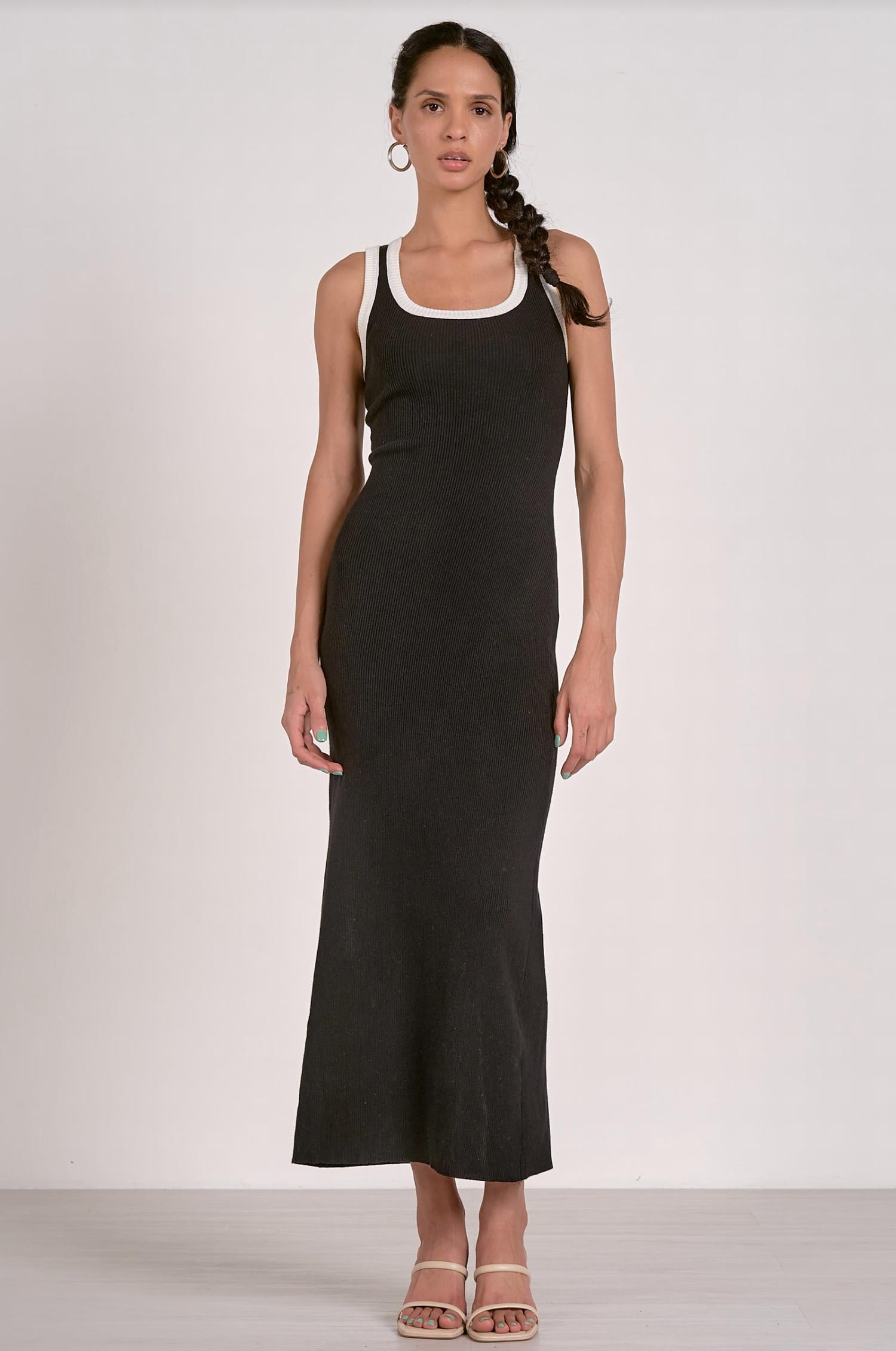 Elan - Ronit Contrast Tank Dress